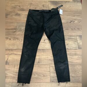 NWT Articles Of Society Waxed Black Skinny Jeans